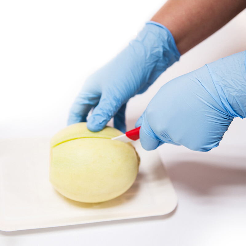 麥迪康1136B藍色無粉加強型一次性丁腈手套S圖片3