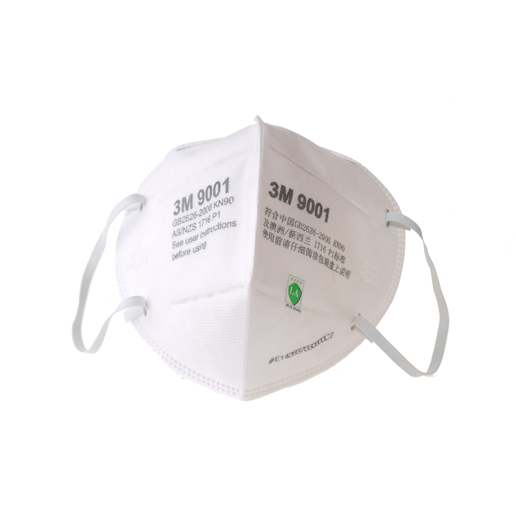 3M9001折疊式耳帶式KN90防塵口罩(雙片裝)圖片3