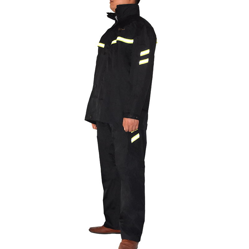 天堂T071B帶反光條雙層套裝分體透氣雨衣圖片2