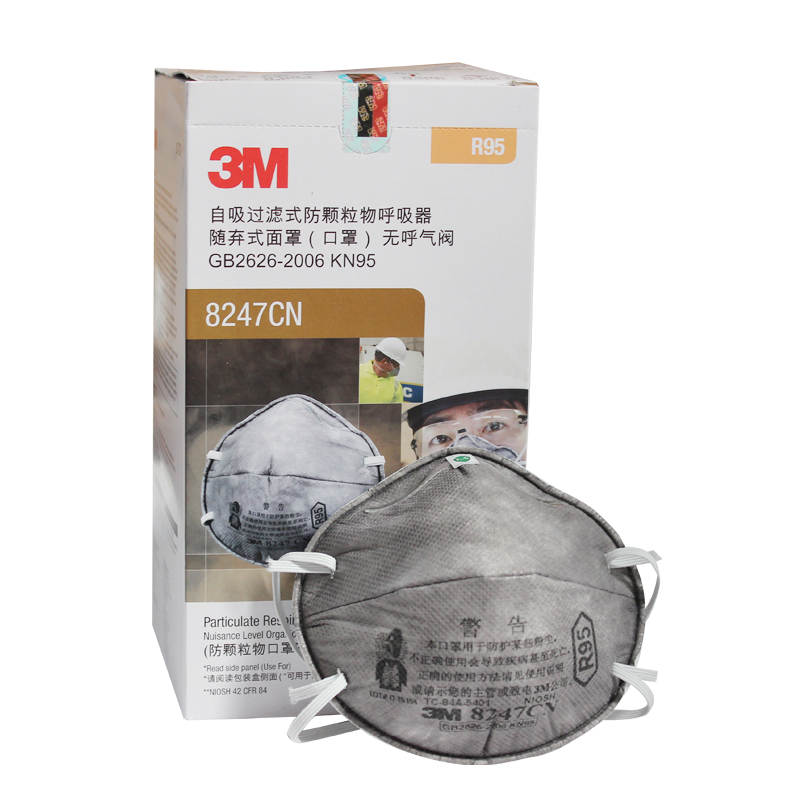 3M8247CN R95有機蒸汽異味及顆粒物防毒口罩圖片4