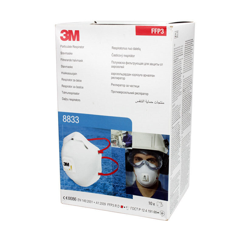 3M 8833FFP3防護(hù)口罩圖片4