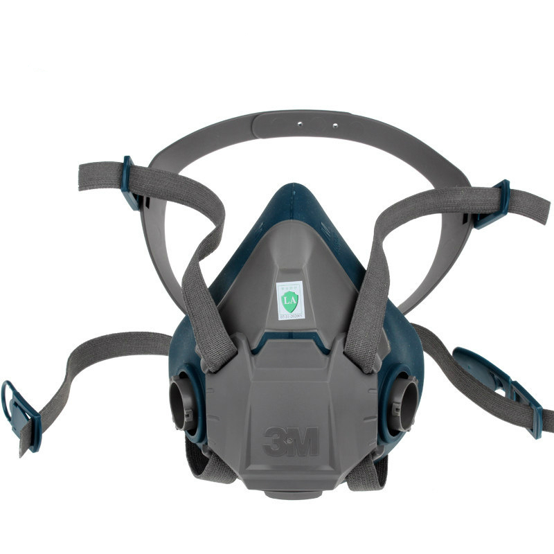 3M6502硅膠半面罩防毒面具本體圖片1