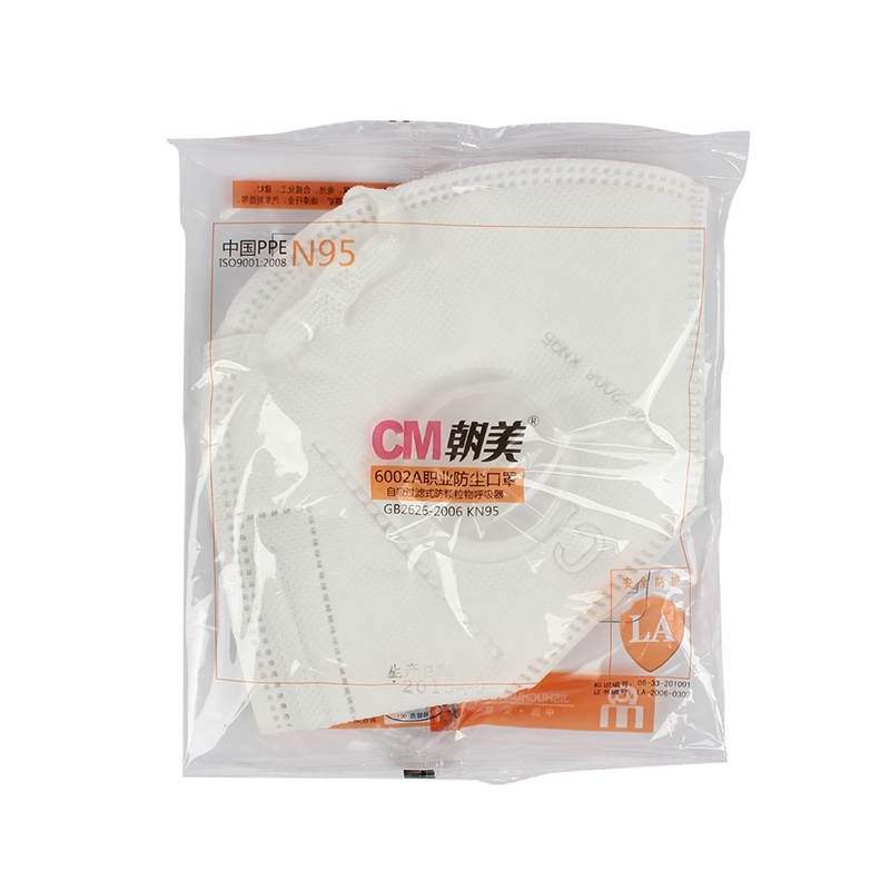 朝美6002A-3 KN95帶呼吸閥防塵口罩圖片3
