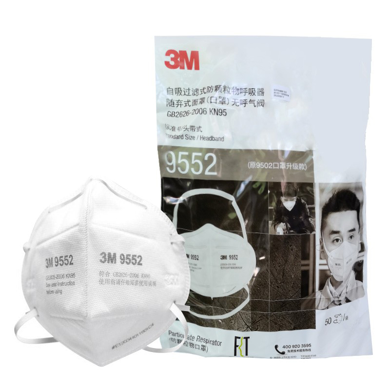 3M9552折疊式防顆粒物防塵口罩圖片1