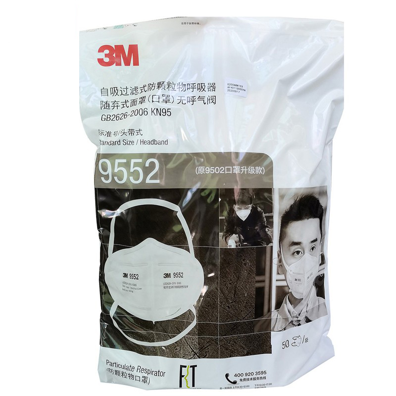 3M9552折疊式防顆粒物防塵口罩圖片3