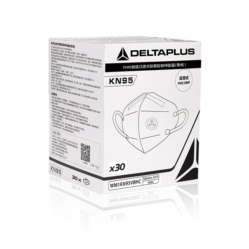 代爾塔104098帯閥KN95防塵口罩圖片3