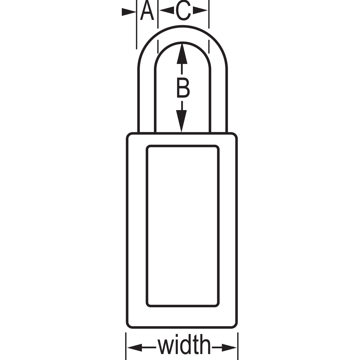 瑪斯特鎖411KAMKMCNRED熱塑安全掛鎖圖片8