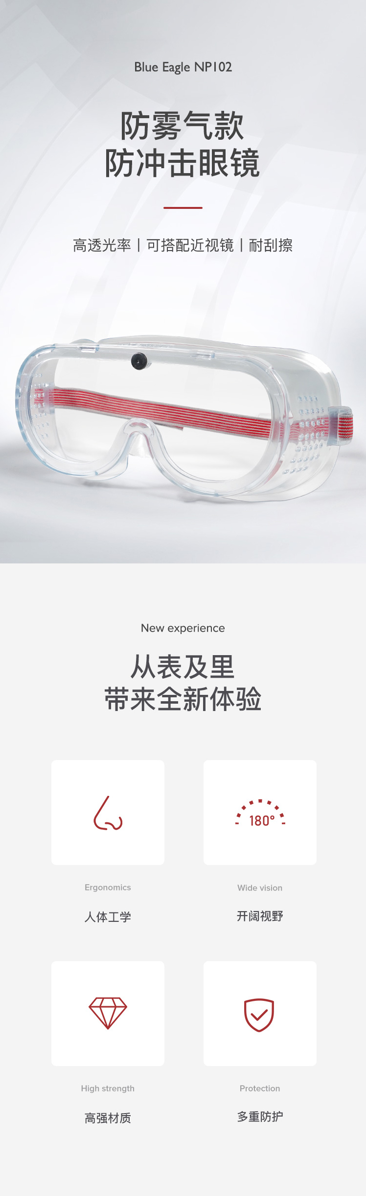 藍鷹NP102護目鏡圖片2