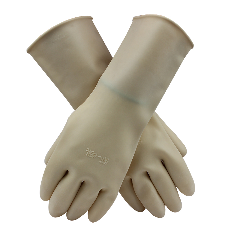 威蝶40B白色加厚乳膠手套圖片1