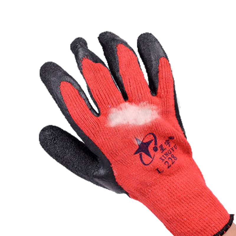 星宇L228乳膠皺紋勞保手套圖片3