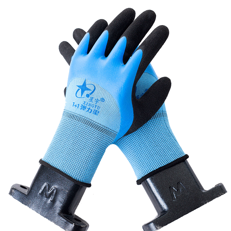 星宇1+1彈力星勞保手套圖片4