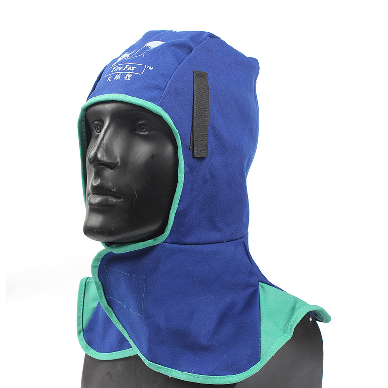 威特仕23-6680藍色全護式防火阻燃焊帽圖片1