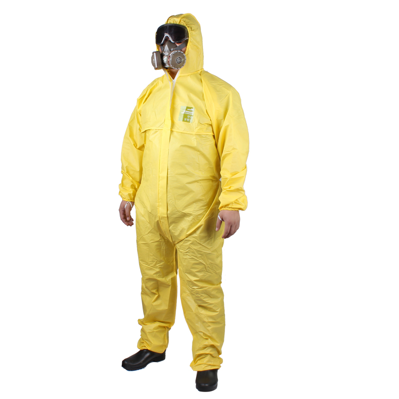 微護佳MG2300黃色標準型有帽連體防護服YY23-B-99-111-04圖片1