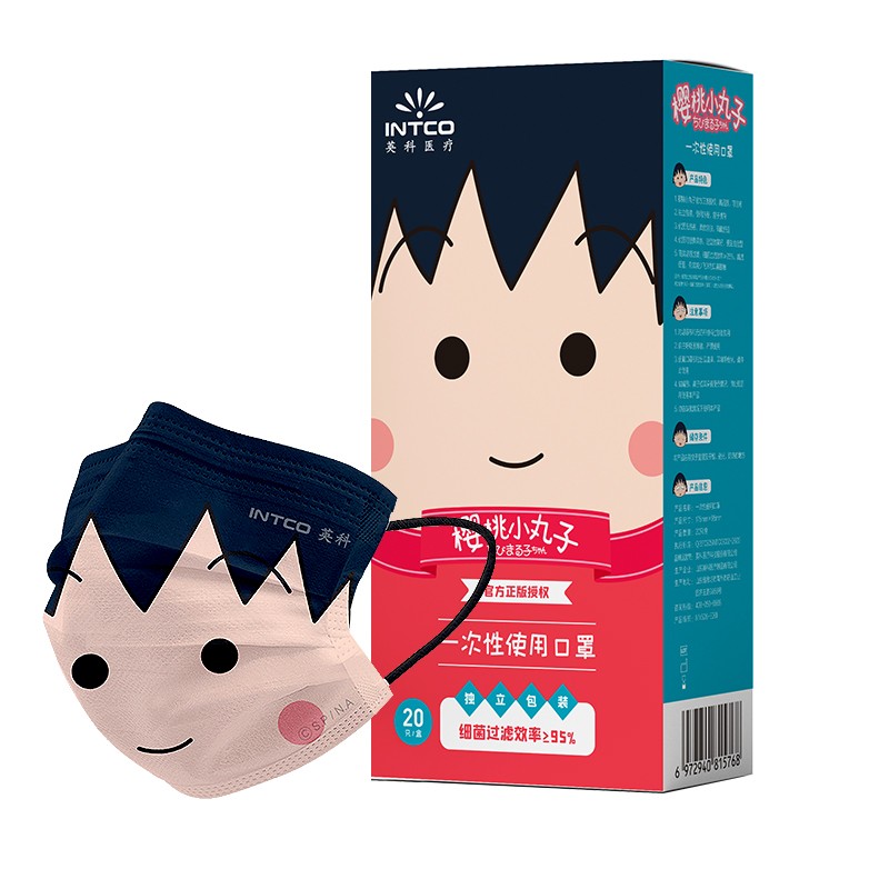 英科MY506-E20I小丸子人臉款一次性口罩圖片1 英科MY506-E20I小丸子人臉款一次性口罩圖片1