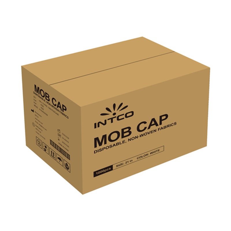 英科MC141001藍(lán)色一次性無紡布條形帽圖片2