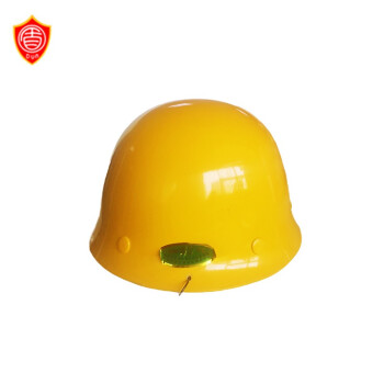 盾牌黃色防沖擊礦工安全帽 圖片1