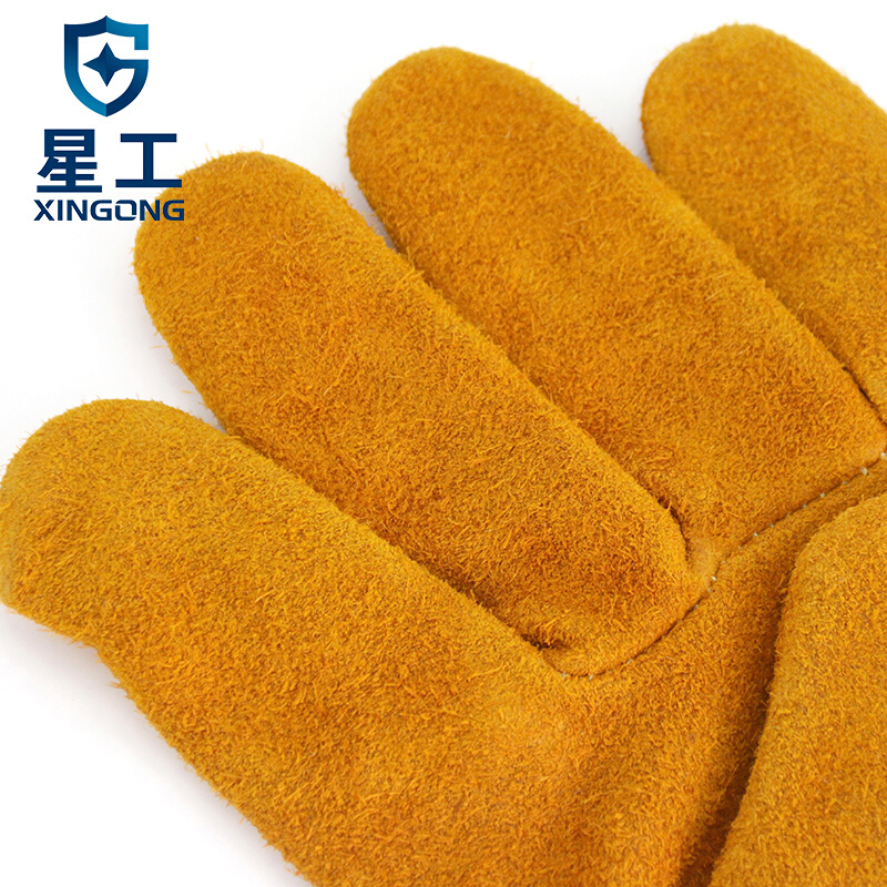 星工XGS-P6隔熱耐磨牛皮手套圖片2