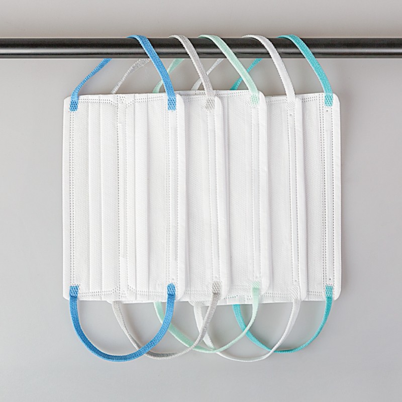 松研B29-1彩色耳繩平面一次性口罩圖片3