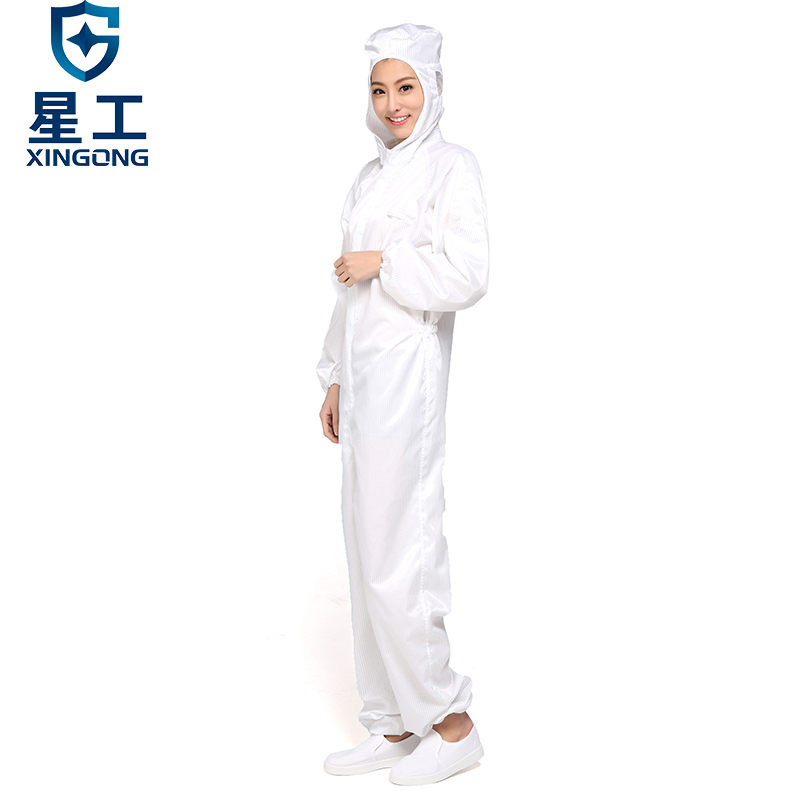 星工XGJ-1連體帶帽無塵防靜電服圖片1