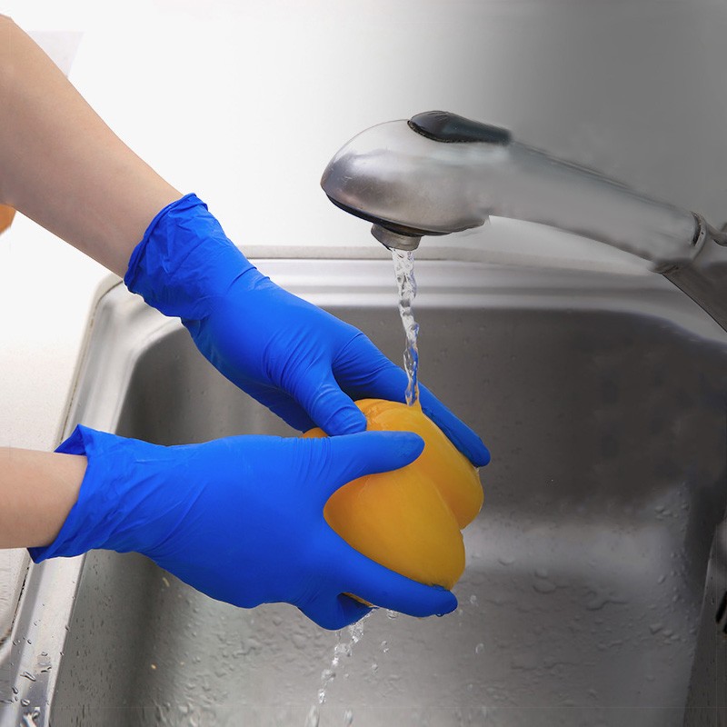 愛(ài)馬斯APFNCHD40100藍(lán)色一次性丁腈手套特小號(hào)圖片2