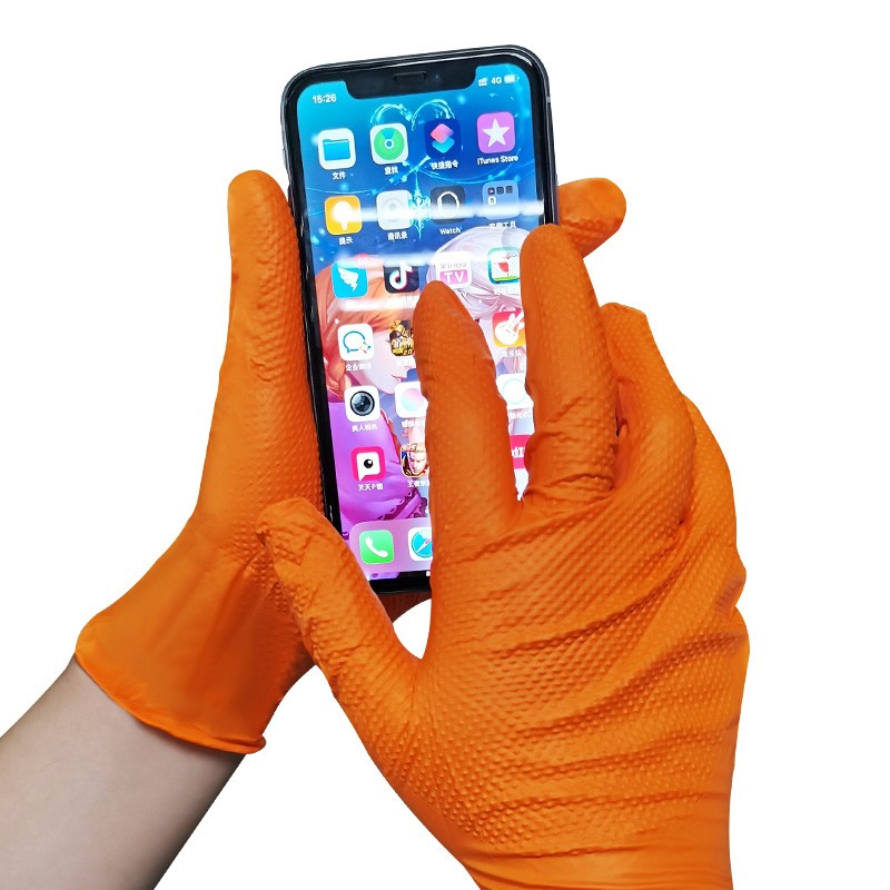 愛馬斯GWON46100防水防滑一次性丁腈手套圖片2