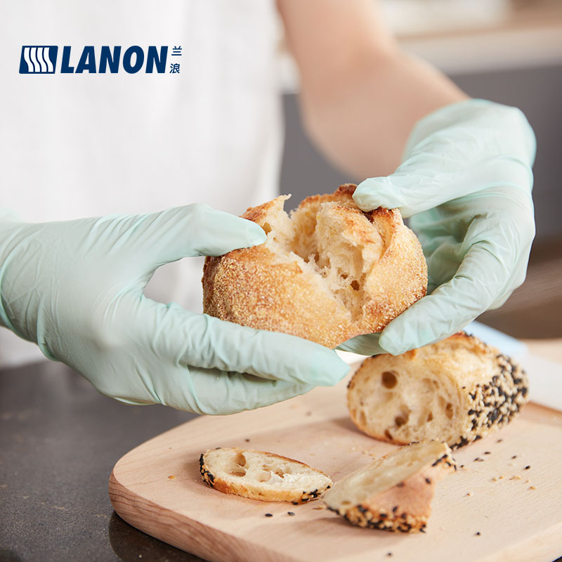 LANON蘭浪WD51加厚一次性乳膠手套圖片2