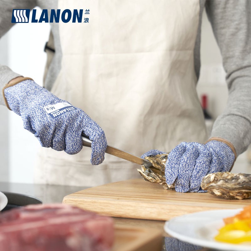 LANON蘭浪H400針織尼龍3級(jí)防割手套圖片2