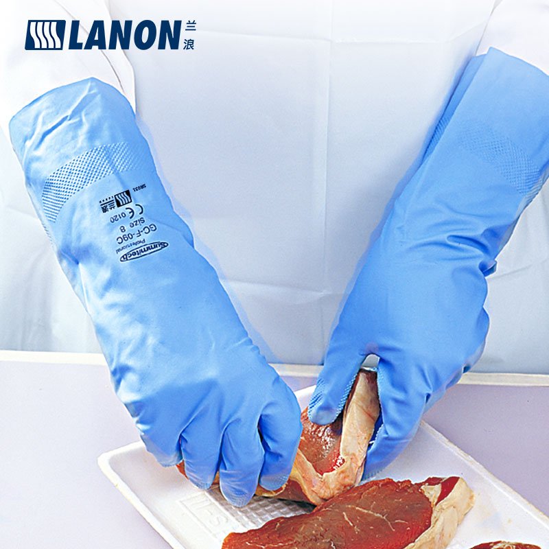 LANON蘭浪SR031食品級耐酸堿丁腈手套圖片1