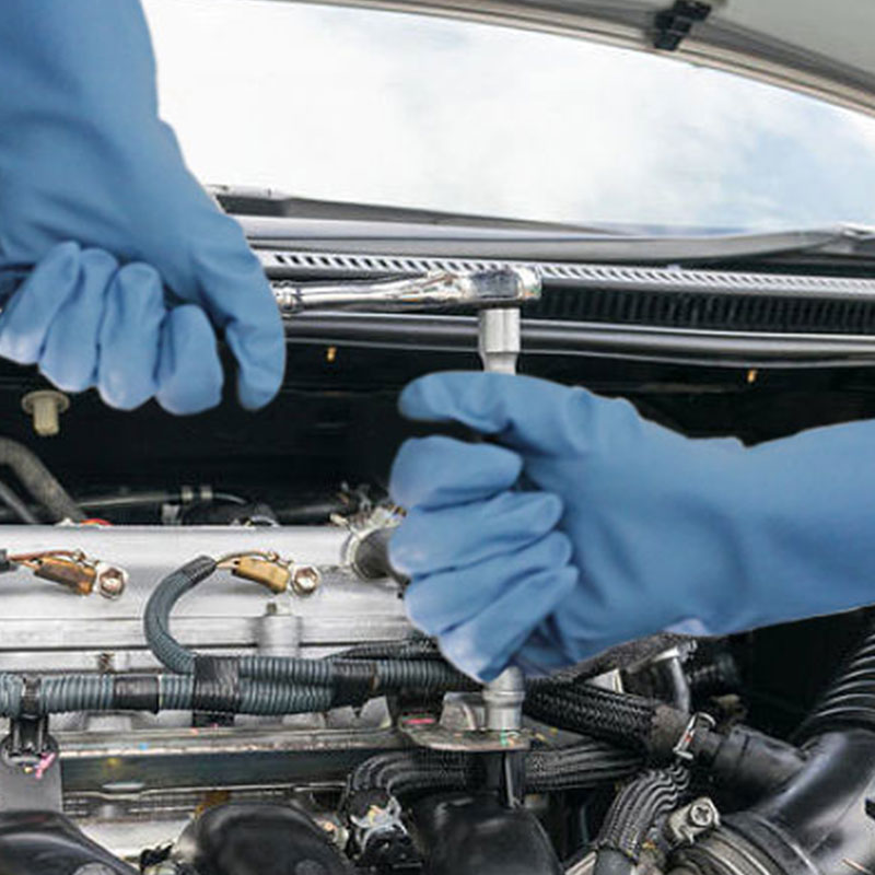 LANON蘭浪SR021食品級耐酸堿丁腈手套圖片3