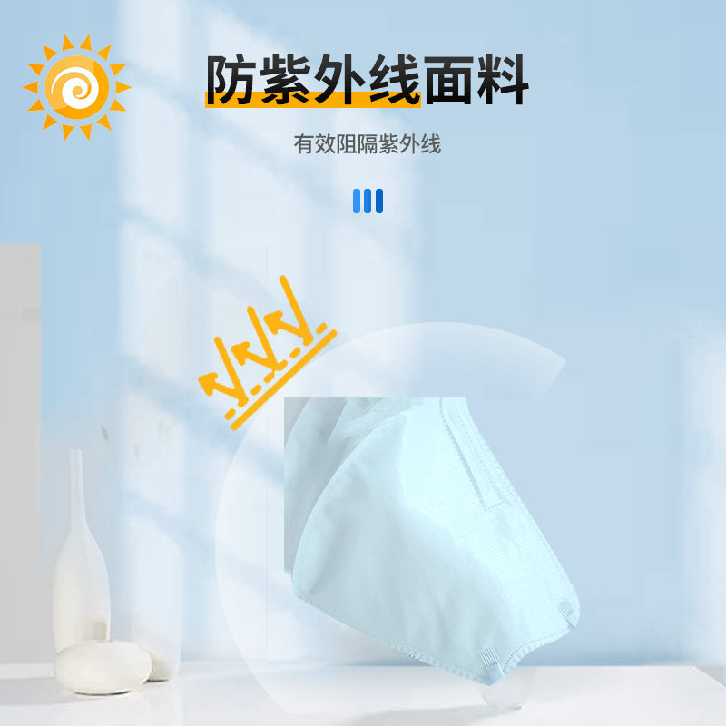 恩惠醫(yī)療平面防曬一次性醫(yī)用口罩圖片2