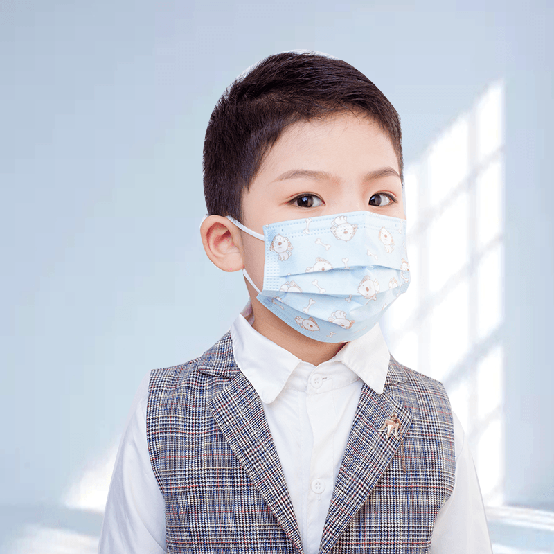 恩惠醫(yī)療平面一次性醫(yī)用兒童口罩圖片2