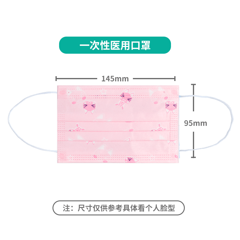 恩惠醫(yī)療一次性醫(yī)用防塵兒童口罩圖片1