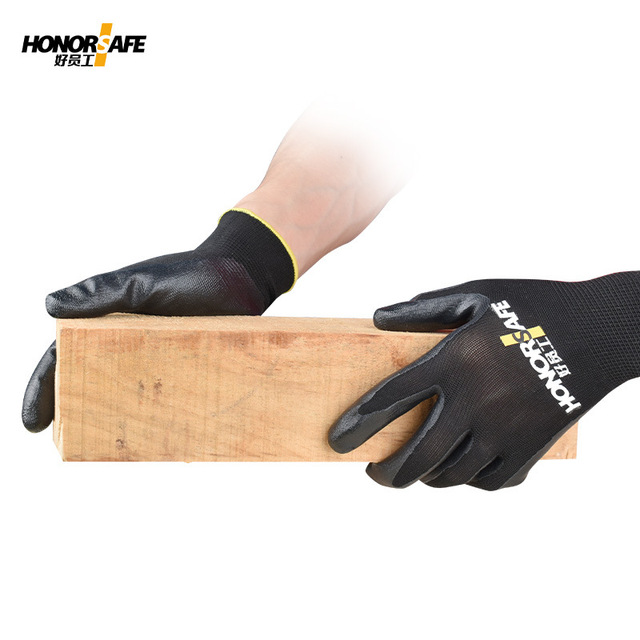 好員工N305耐摩耐油丁腈涂層勞保手套圖片4