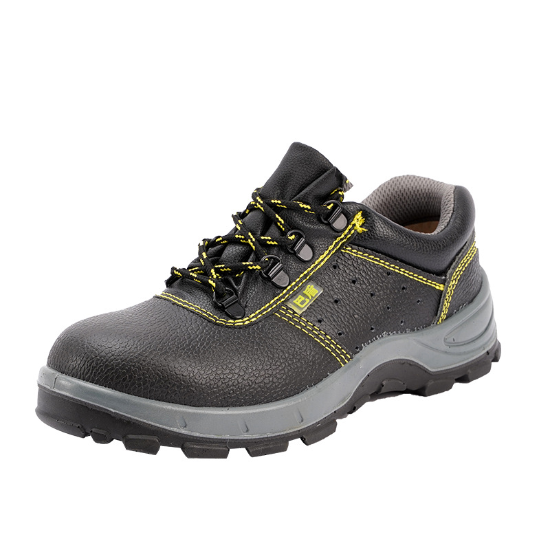 巴盾BD-266-02牛皮防砸防穿刺透氣安全鞋圖片1