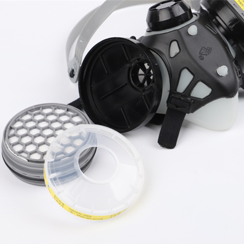 勞衛(wèi)101D-7雙濾盒半面罩防毒面具圖片4