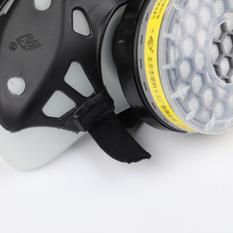 勞衛(wèi)101D-7雙濾盒半面罩防毒面具圖片1