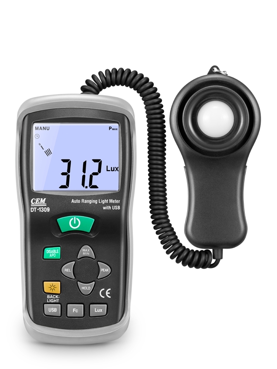 華盛昌DT-1309多功能數(shù)字式照度計(jì)圖片1