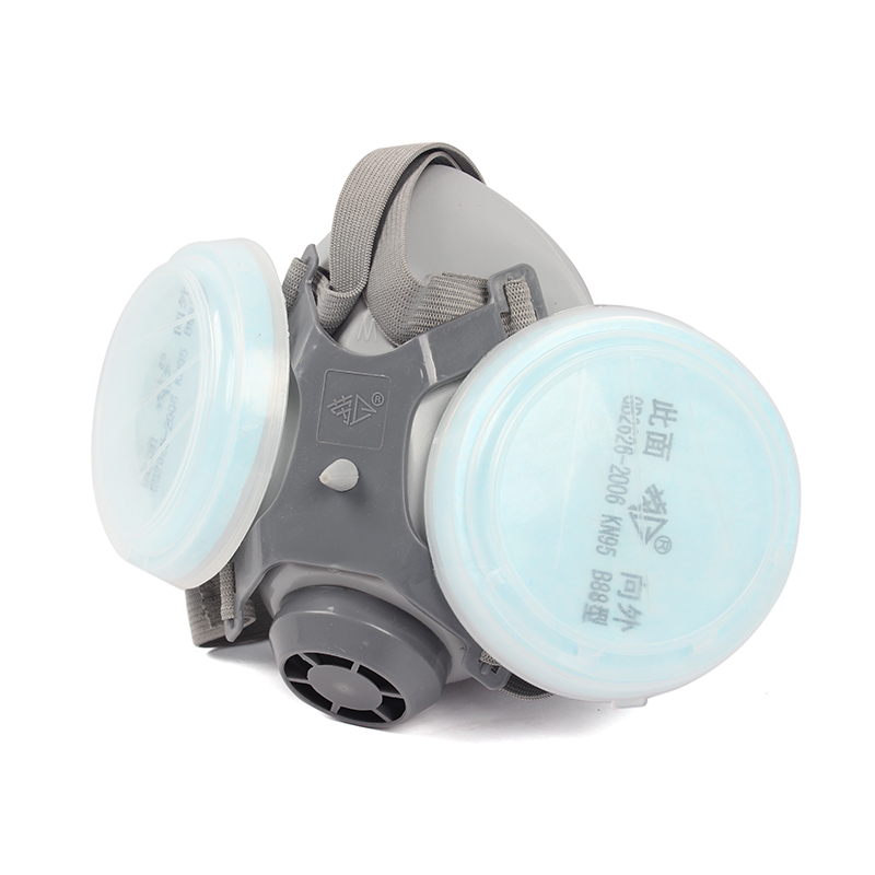 勞衛301-9雙濾盒半面罩防塵面具圖片3