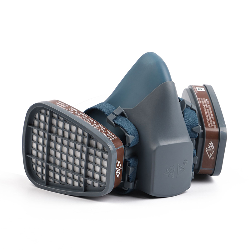 勞衛101F-3雙濾盒半面罩防毒面具圖片1