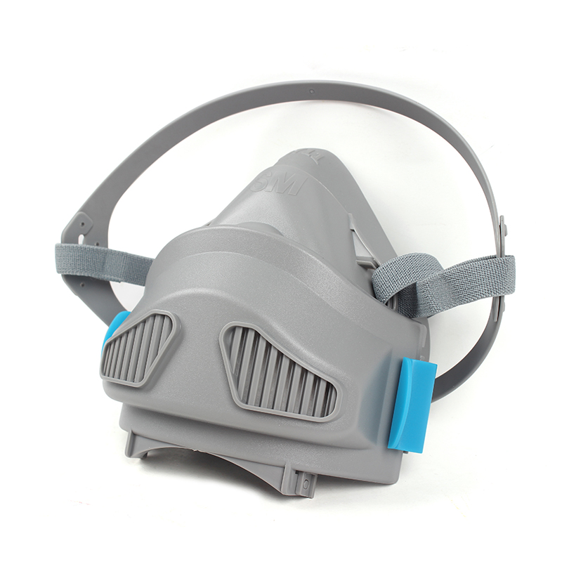 雙球3711單濾盒半面罩防塵面具圖片3