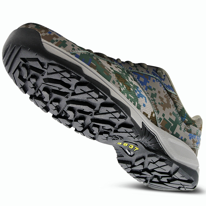 3537迷彩跑鞋輕便低幫減震防滑勞保鞋圖片1