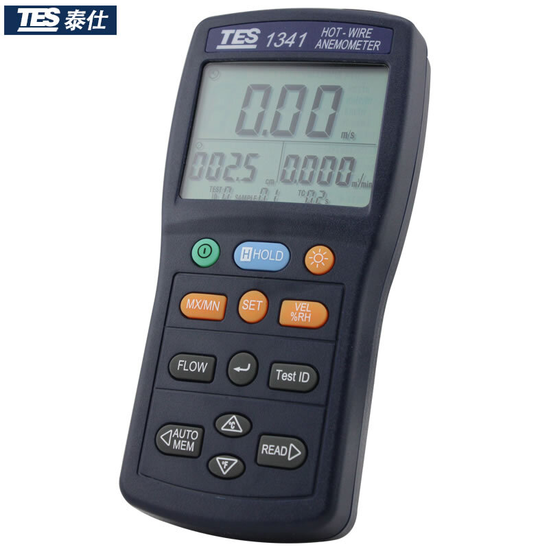 臺灣泰仕TES-1341熱線式風(fēng)速計圖片1