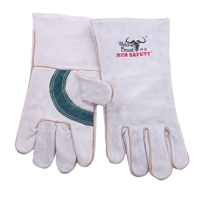 焊獸4153P原色二層電焊手套圖片1