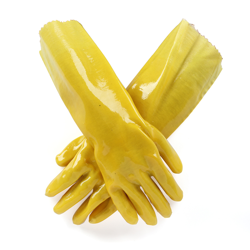 春蕾045（45-4）棉毛浸塑PVC手套圖片2