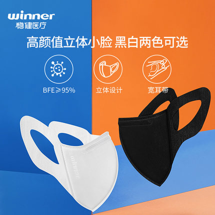 穩健604-008764立體柔耳防塵口罩圖片1