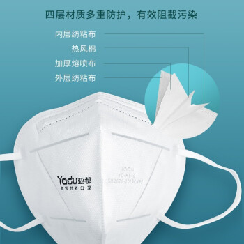 亞都YD-M510耳帶式KN95防護口罩25只/盒圖片3