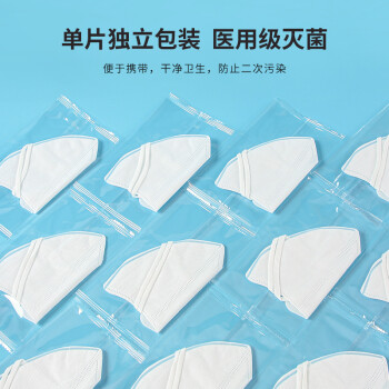界面醫療成人折疊式黑色一次性醫用口罩圖片2