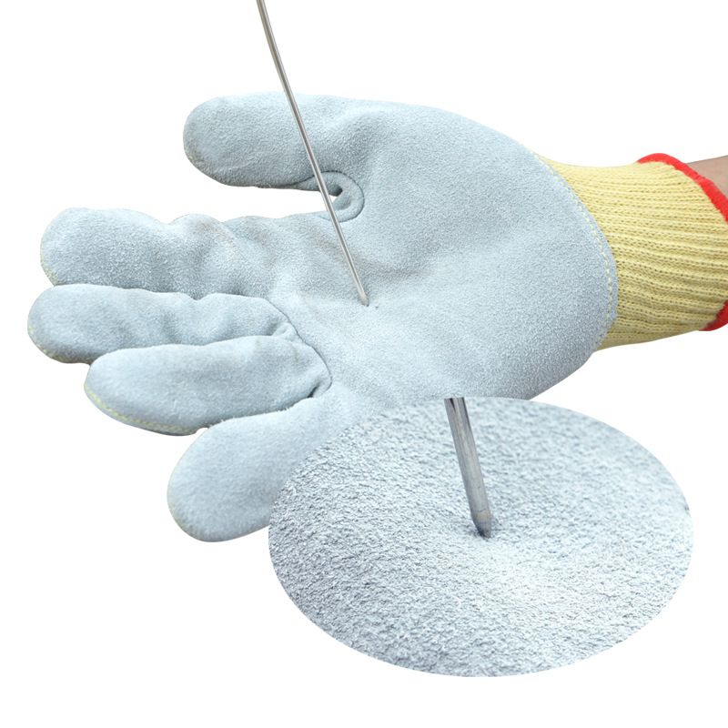 bstop倍護B5064P牛皮防刺防割手套圖片2