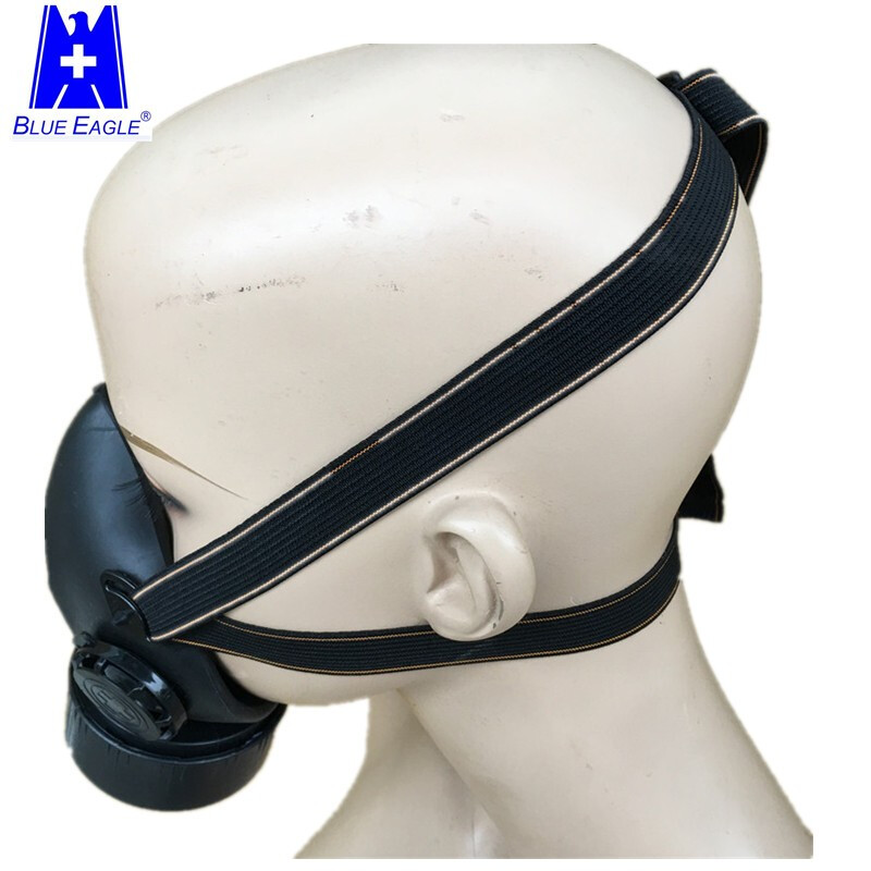 藍鷹NP305橡膠單濾盒半面罩防毒面具圖片3