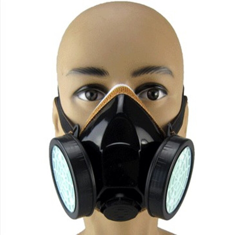 藍鷹NP304橡膠雙濾盒半面罩防毒面具圖片2